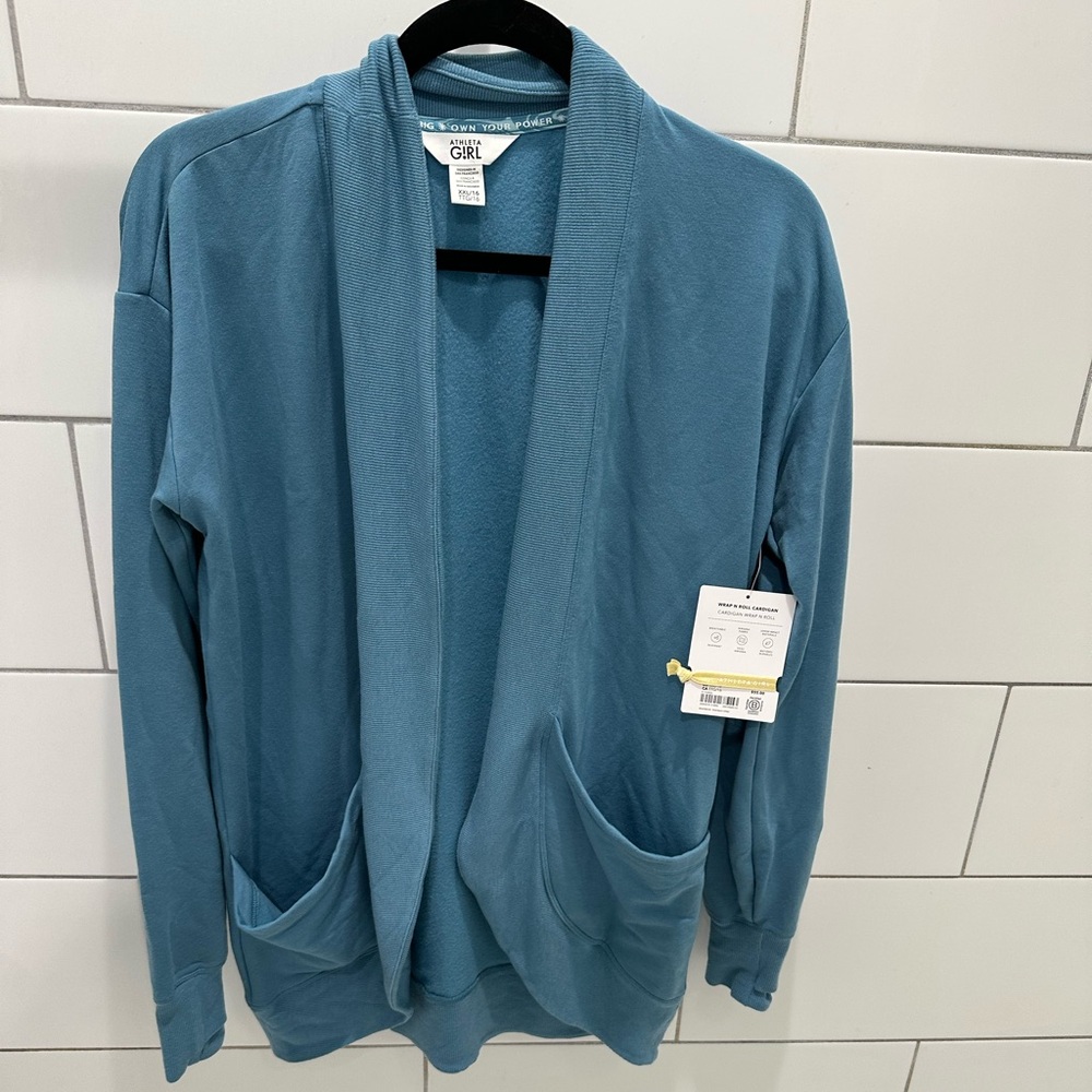 NWT - Athleta Girl Wrap N Roll Cardigan - girl XXL 16